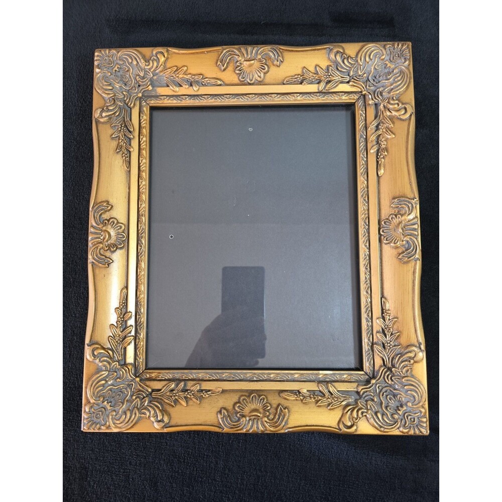 Ornate Vintage Baroque Style Gold 8x10 Picture Photo Frame 13.5" x 11.5"